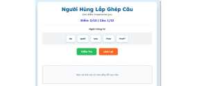 STARTER - GHÉP CÂU THEO CẤU TRÚC NGỮ PHÁP